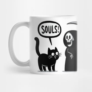 The Ripper and black cat devouring souls Mug